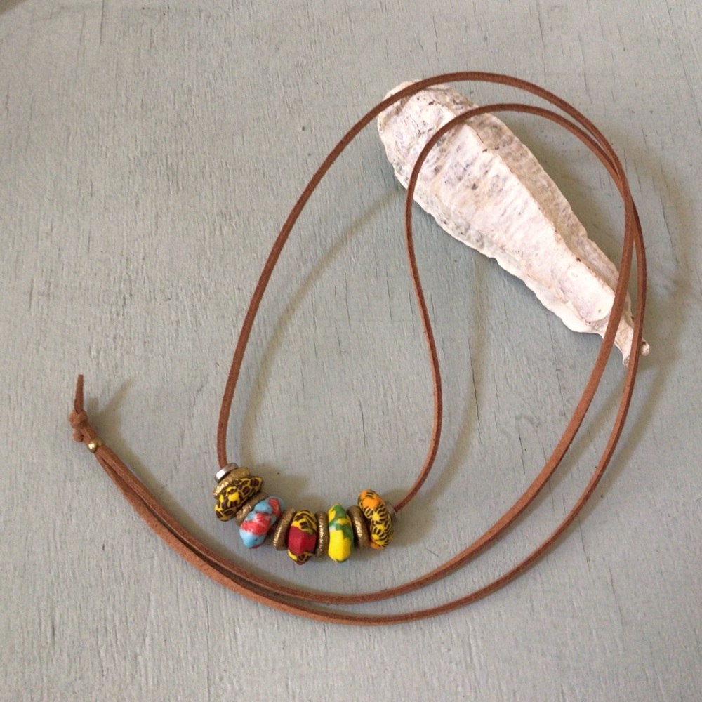 New Suede Cord Unique Necklace - Picture 4 of 7